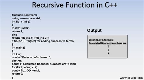 C Function Recursions .